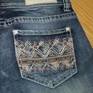 26x32 Rock&Roll Sequin pocket jean